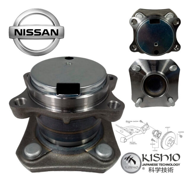Kit 2 Mazas Rueda Trasera Nissan Sentra B16 07-12 Con Abs - Image 3
