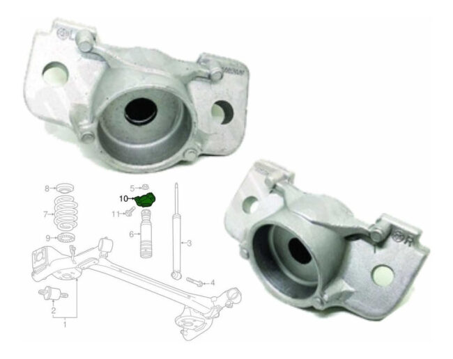 2 Bases De Amortiguador Trasero Chevrolet Sonic 1.6l 12-17 - Image 5