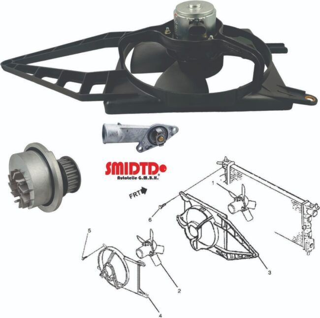 Motoventilador S/aac C/tolva Bomba De Agua Chevy 1.6l 94-12