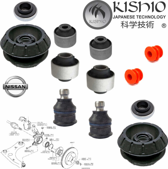 Kit Bases Balero Rotulas Bujes Gomas Nissan Versa 2018-2023 - Image 3