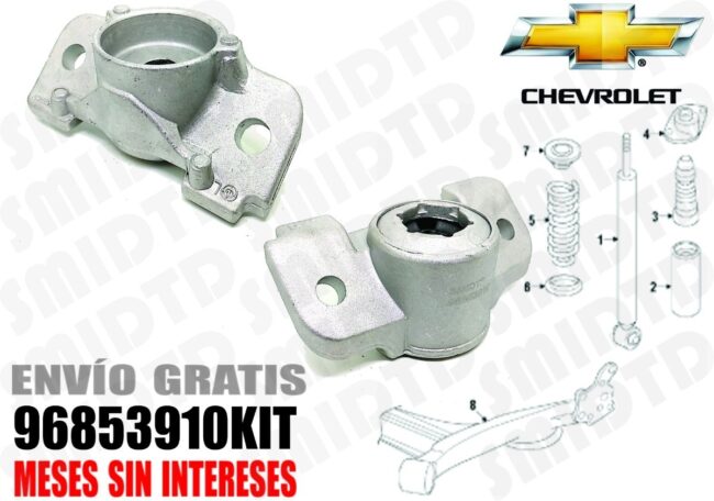 2 Bases De Amortiguador Trasero Chevrolet Sonic 1.6l 12-17 - Image 4