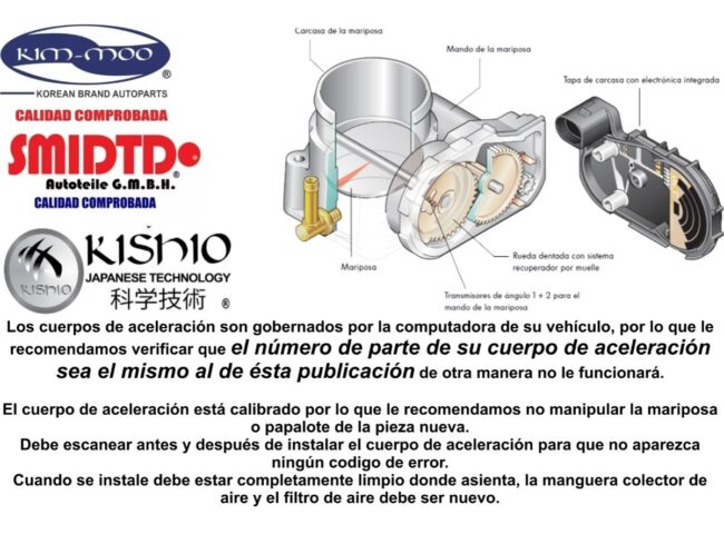 Cuerpo De Aceleracion Completo 6 Pines Gmc Cruze 1.8l 11-15 - Image 2