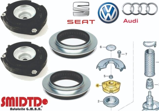 Bases Y Baleros Amortiguador Bujes Delantero Vw Tiguan 09-17 - Image 2