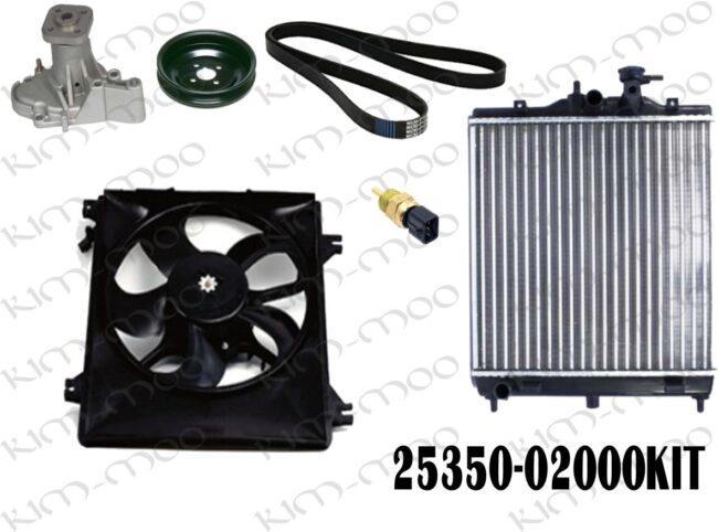 Kit Motor Ventilador Atos 1.1l 05-12 Con Radiador Bomba Agua