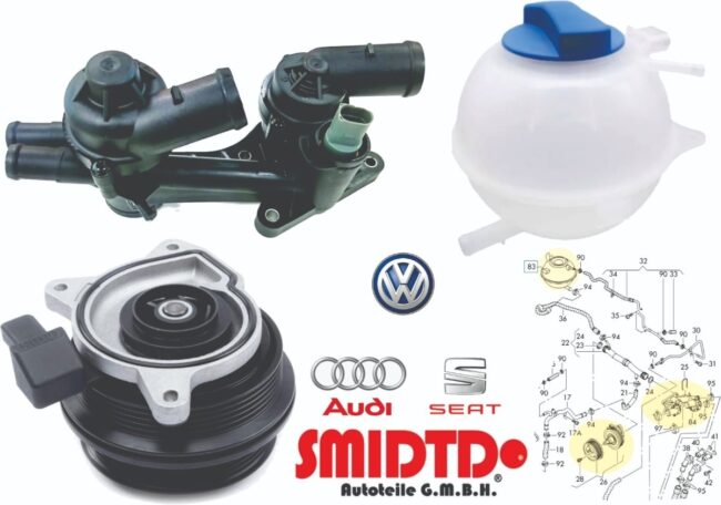 Bomba Agua Brida Termos Deposito Vw Golf V Mk5 1.4 Tsi 03-09 - Image 2