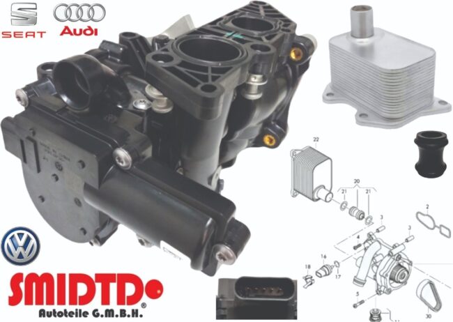 Bomba Agua Termostato Electronico Radiador Audi A7 15-17 - Image 7