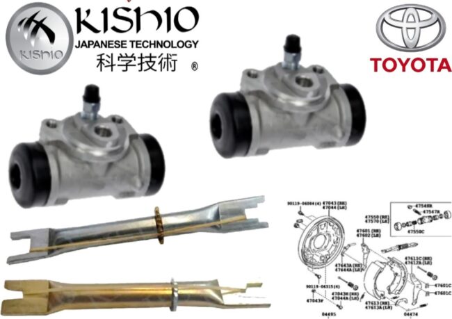2 Cilindros De Frenos 2 Ajustadores Toyota Hiace 2.7l 04-17