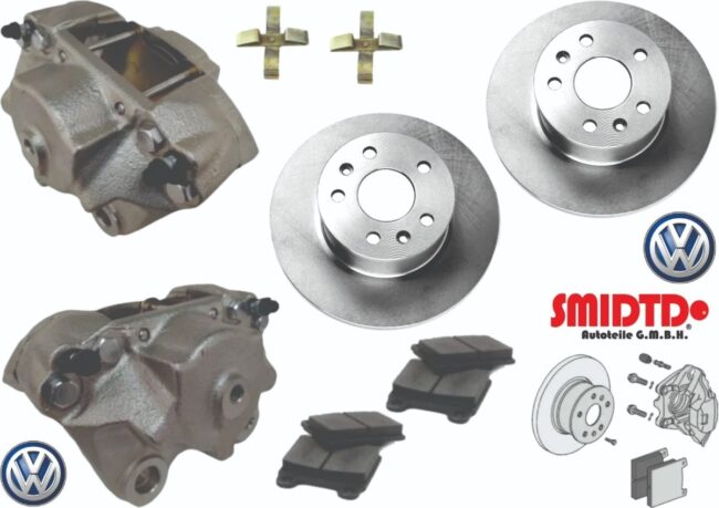 Calipers Delanteros Discos Balatas De Freno Combi 1.6 74-86