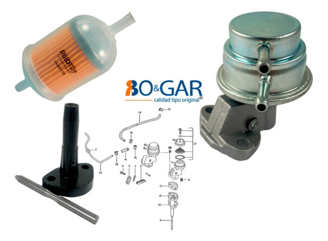 Bomba Y Filtro De Gasolina Con Lapiz Vw Combi 1.6l 73-86