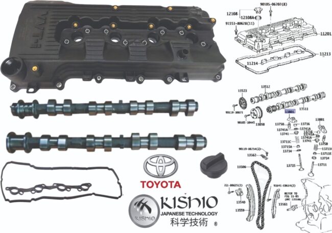 Arboles De Levas Tapa De Punterias Toyota Hiace 2.7l 04-19