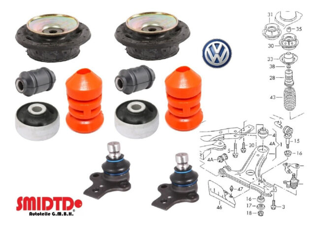 Bases De Amortiguador Delanteras Completas Vw Golf A3 93-95