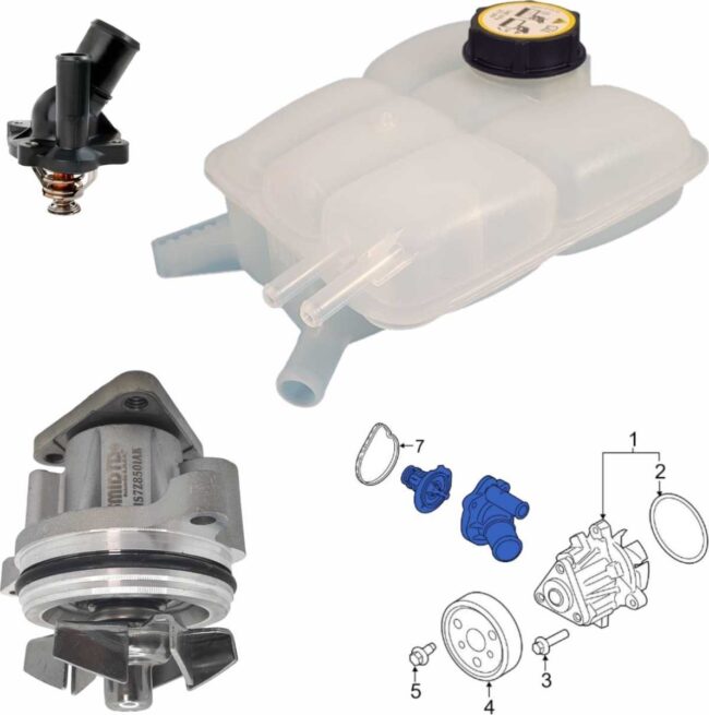 Bomba De Agua, Deposito Y Termostato Ford Focus 2.0l 03-07 - Image 7