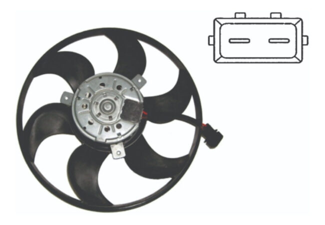 1 Motoventilador Pointer C/aire 1.8l 2.0l 99-05 Y 2 Bulbos - Image 4