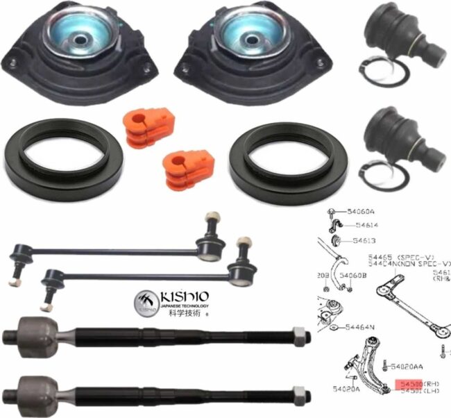 Kit Bases Baleros Bieletas Rotulas Nissan Sentra 2.5 07-12