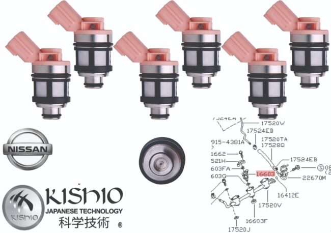 6 Inyectores De Gasolina Para Nissan Quest V6 3.0l 96-98