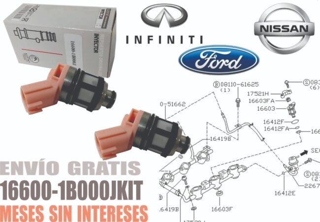 6 Inyectores De Gasolina Para Nissan Quest V6 3.0l 96-98 - Image 2