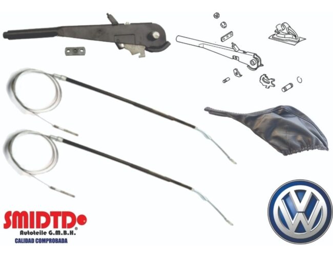 Palanca Freno Mano, Funda, 2 Chicotes Vw Sedan 74-00 Vocho