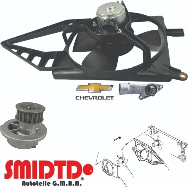 Motoventilador S/aac C/tolva Bomba De Agua Chevy 1.6l 94-12 - Image 5
