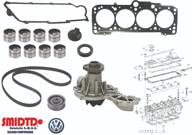 Kit De Distribucion Bomba De Agua Y Juntas Vw Golf A2 87-92