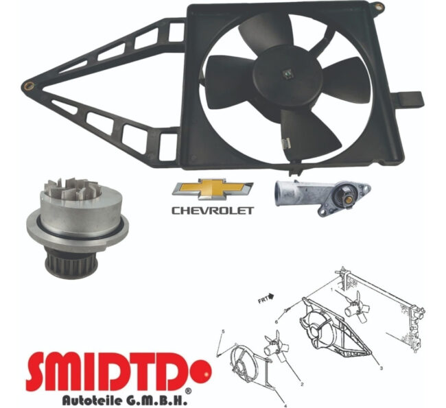 Motoventilador S/aac C/tolva Bomba De Agua Chevy 1.6l 94-12 - Image 6