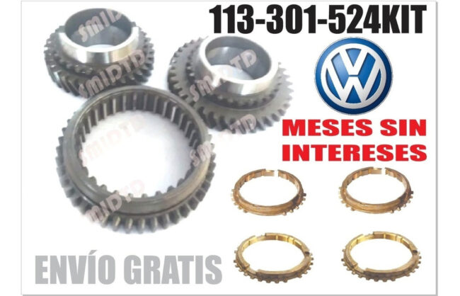 4 Bronces Caja 1 Kit Engranes 1a Y 2a Vw Sedan 1.6l Vocho - Image 2