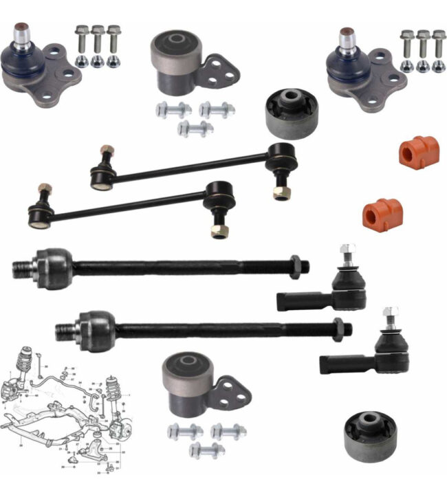 Kit Rotulas Bieletas Hidraul Estabiliz Bujes Gmc Corsa 02-08 - Image 4