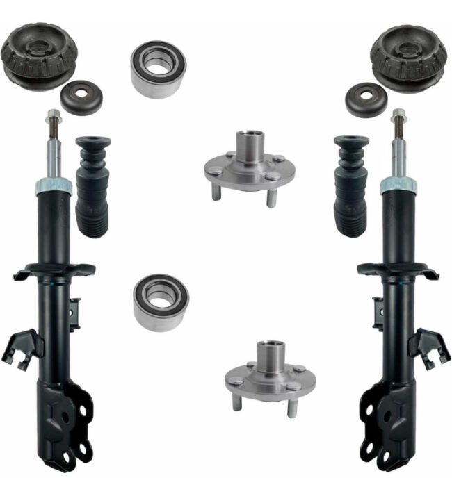 Kit Amortiguadores Mazas Baleros Abs Nissan Kicks 1.6l 17-23